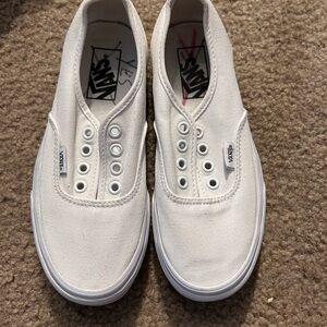 Vans White Canvas Sneakers